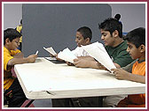Children preparing for Adhiveshan