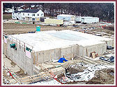 Main prayer hall slab is poured  