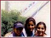 At Laxman Jhula bridge, Uttaranchal