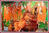  Swamishri humbly bows to everyone after his morning pooja


