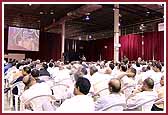  Devotees listening to discourses on Sant Din