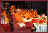 Performing mala during pooja