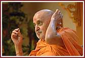 Swamishri in a divine mood  
