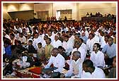 Devotees prepare to perform the Shilanyas Vidhi