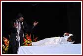  Yuvaks perform a drama during the morning karyakar sabha 