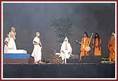 Youths perform dramas prior to Swamishri’s arrival