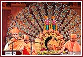Saints singing kirtans 