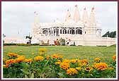  Beautiful landscaping surrounds the Mandir 