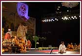  Swamishri guides a remote-controlled blimp