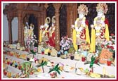 Annakut offered before murtis 