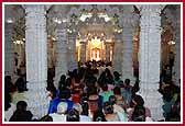 Devotees gathered at the first patotsav ceremony 