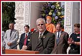  State Senetor John Millner addressing the assembly at the gate opening ceremony