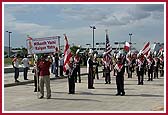  The Akshar Dhwani Band from Dallas participates in the Nagar Yatra 