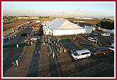 Ariel view of the Chino Hills mandir site  