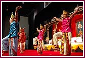 Children perform a  lively  traditional dance 