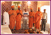  BAPS Sadhus with former Prime Minister Mr. Basudeo Pande   