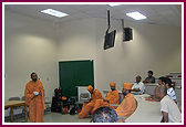  P. Chaitanyamurti Swami addressing the student sabha at Ross University, Dominica 