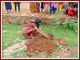 Planting a tree in District Khedbrahma