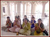 Doing darshan at BAPS Shri Swaminarayan Mandir, Gadhada