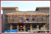 Haveli work progress in August 2000