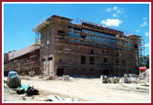 Haveli work progress in June 2000