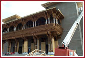 Haveli work progress in September 2000