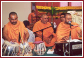 The Sadhus singing devotional songs