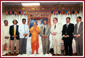Dr.Subramanium and associate doctors from the Lenox Hill hospital remembering divine experience during Swamishri's bypass surgery of 1998