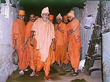 Visiting the birthplace of Nirgundas Swami,Mahelav