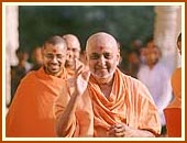On his pradakshina - circumambulating the Lords murtis