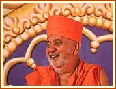 Showering his divine blessings