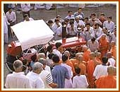 Sanctifying a devotee's tractor, Atladra