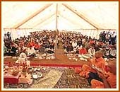 150 devotees participated in Mahapuja ceremony