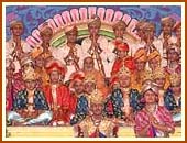 With the Bal and Kishore dance performers, 23 Aug 99 
