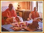 Morning puja. 2 Sept 99