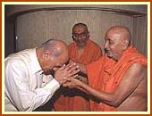 Blessing Shri Brajesh Mishra,Foreign Affairs adviser to P.M. of India. 4 Sept 99