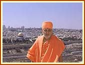 The Temple Esplanade and city of Jerusalem in the background. 5 Sept 99