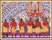The 'Sengayniya' dance performed by a local Kenyan group.