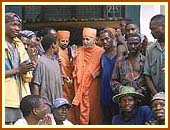 Blessing the local people, Mombasa