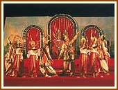 Children performing a welcome dance