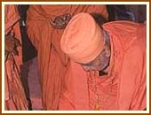 Blessing an ailing person