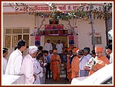 Outside the Shree Swaminarayan Mandir