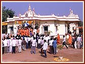 The newly built Shri Swaminarayan Mandir