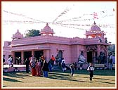 The newly built Shri Swaminarayan Mandir