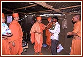Sanctifying a hovel of a poor devotee