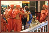 Blessing a disabled youth