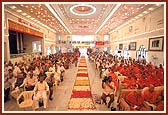 Murti pratishtha assembly at the Kalyan Mandap hall