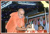 Pujan of Lord Harikrishna Maharaj