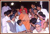 With the students who performed during the Annual Day program