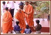 Blessing children on Children's Day program